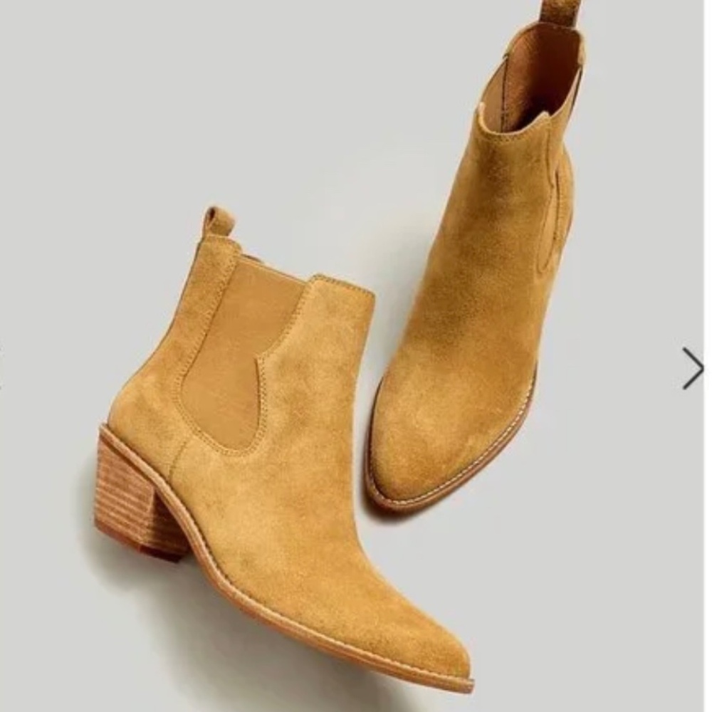 Madewell The Watkin Ankle Boot in Toffee Size 6